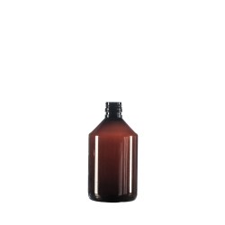 500ml Amber PET Pharma Veral, 28mm ROPP Neck